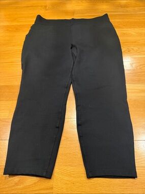 Spanx pull on the perfect black ankle pants size 1X .